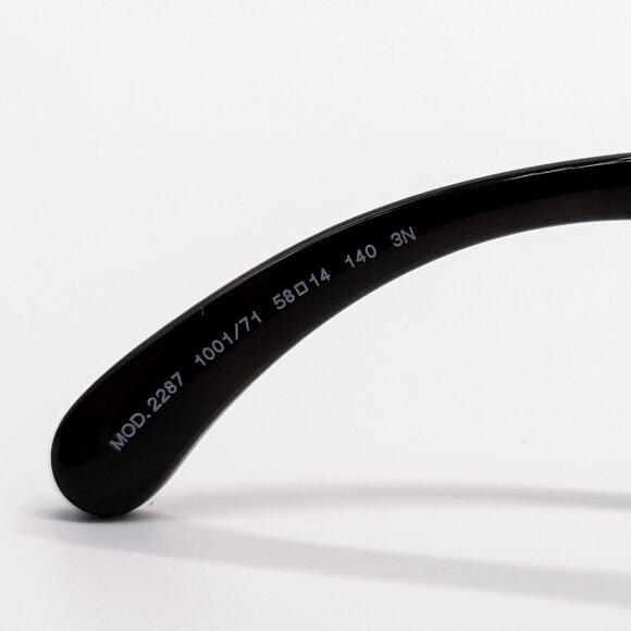 NEW VERSACE VE2287 100171 SUNGLASSES, VERSACE WOMEN BLACK/GREEN VE2287 1001/71 - Picture 9 of 10